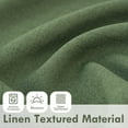 thumbnail image 3 of DriftAway Double Layer Linen Blackout Tie Up Curtains Thermal Insulated Fully Lined Balloon Roman Shade Bathroom Window Adjustable Rod Pocket for Small Window 31 Inch by 47 Inch Olive Green, 3 of 5