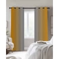 thumbnail image 3 of Fsddascl Orange Grey Ombre Blackout Curtains for Bedroom/Living Room, Thermal Insulated Kitchen Curtains, Gradient Contemporary Abstract Art Grommet Darkening Window Treatment Drapes 42"x63"x2, 3 of 8