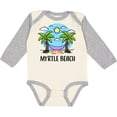 thumbnail image 3 of Inktastic Summer Vacation in Myrtle Beach Boys or Girls Long Sleeve Baby Bodysuit, 3 of 5