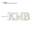 thumbnail image 2 of Uxcell Iron on Letter Pearl Letter Patches Rhinestone White A-Z Glitter Pearls Rhinestone Alphabet Patches 26 Pack, 2 of 6