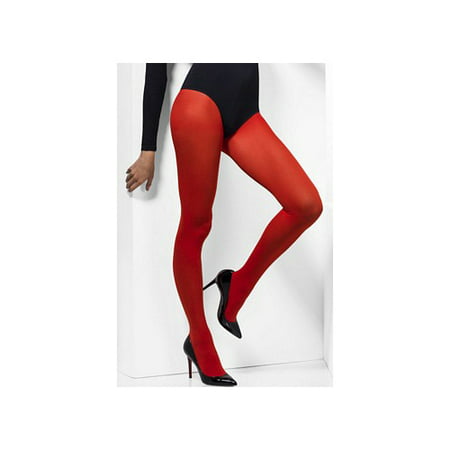 Smiffy's Sexy Opaque Tights 27135 Red
