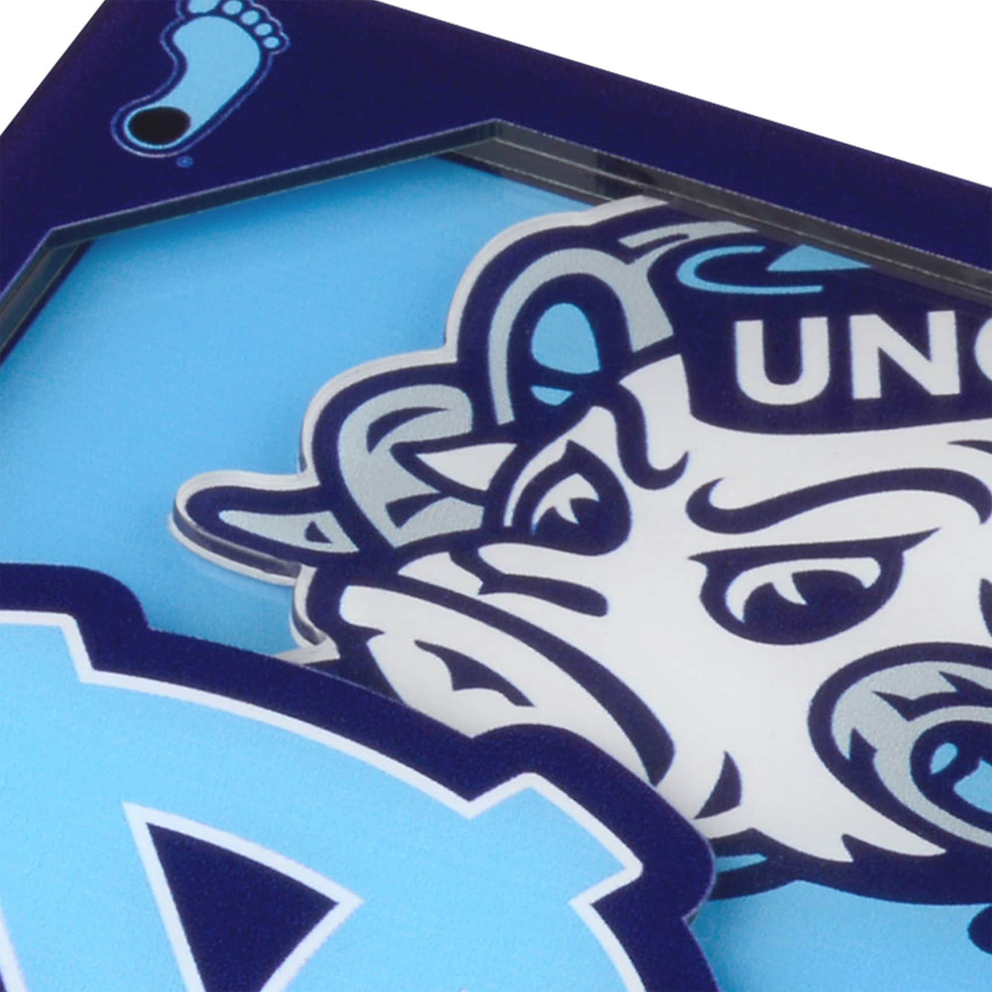North Carolina Tar Heels 3D Team Coaster 2-Pack