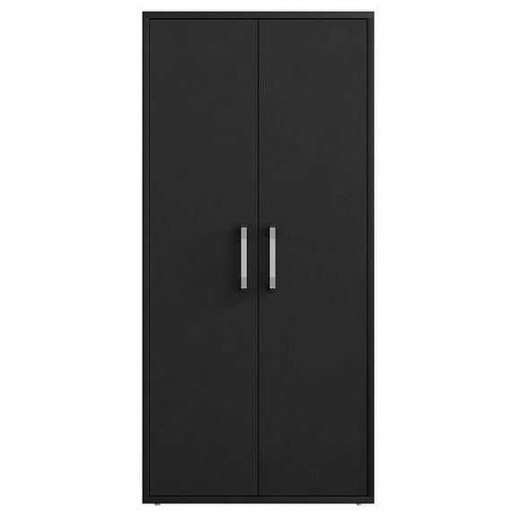 Eiffel 73.43" Garage Cabinet with 4 Adjustable Shelves in Black Matte