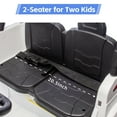 thumbnail image 3 of TCARAIWEN 24V Two Seater Kids Electric Car Ride on Cars,Powered 4-Wheel Battery Car with Remote Control MP3 LED Bluetooth Music for Kids 2+,White, 3 of 7
