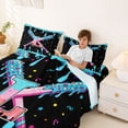 thumbnail image 3 of Manfei Cute Initial Letter L Bed Sheets,Baseball Game Sport King Sheets For Ball Lover 4pcs, 3 of 5