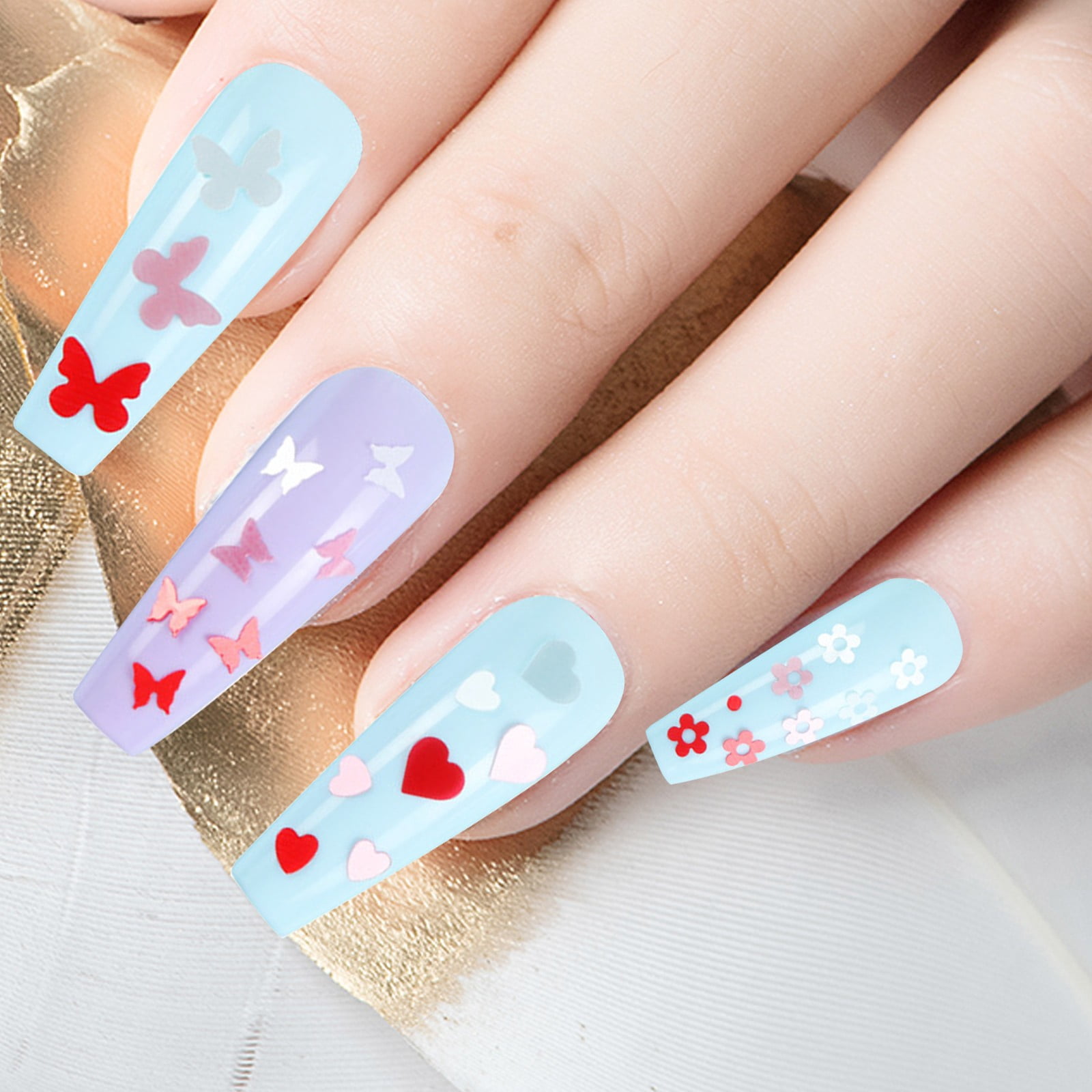 Piece Nail Decals Big Letter Stickers Nail Glitter Catcher Nail Dangle Charms Nail 3d Charms for Acrylic Nails Coalfield Everything A Nail Tech Needs Nail Warmer compatible with Machine Nail Trends