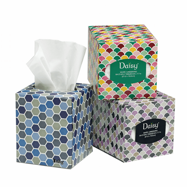 Daisy Facial Tissue 2ply Cube 84ct
