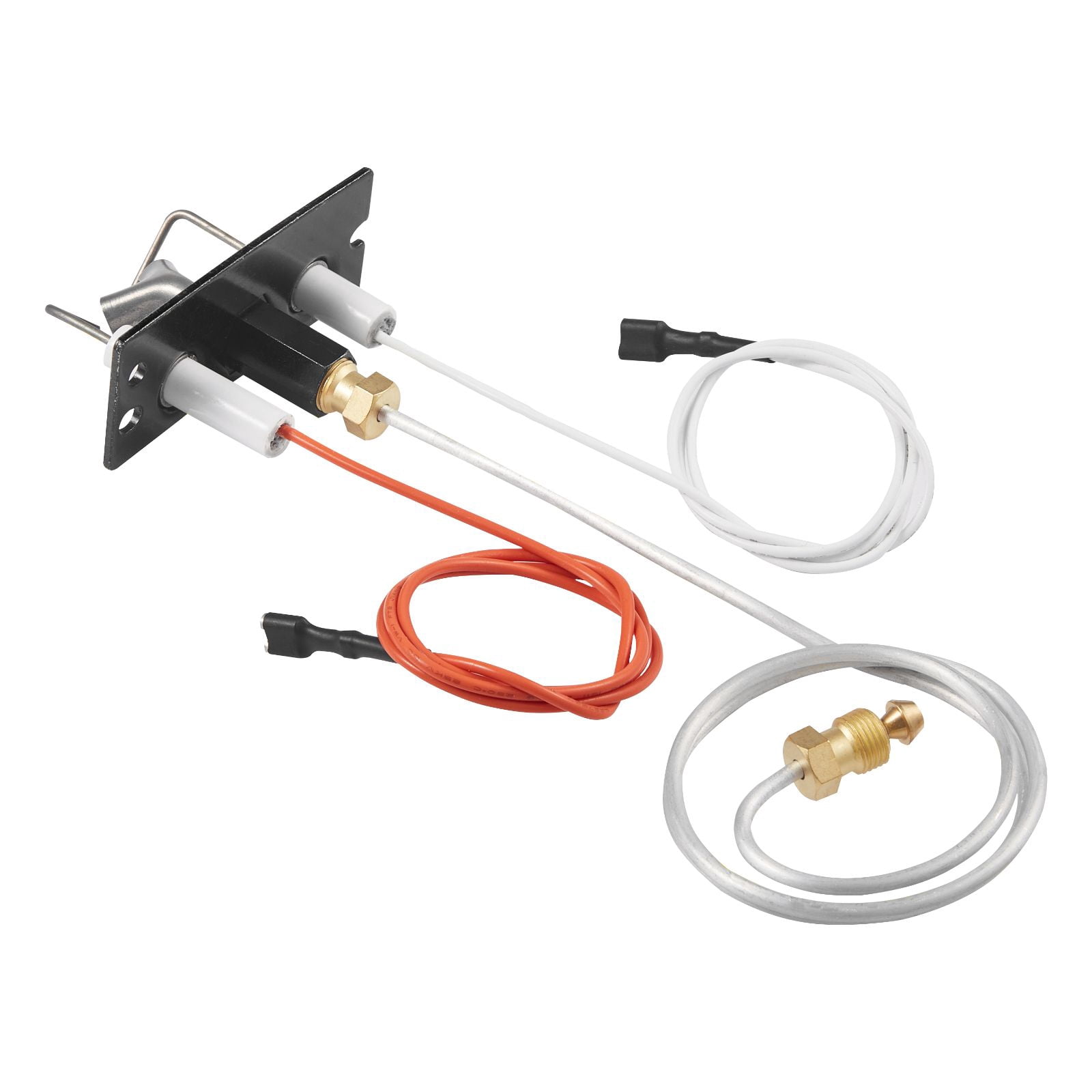 Natural Gas Fireplace Pilot Assembly, Three 24in Parts Pilot Tube Ignitor Sensor, Sealed Joints OEM Replacement for Gas Fireplace Heating