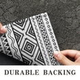 thumbnail image 6 of Black Geometric Striped Pattern Door Rugs,Washable Non Slip Door Mats Indoor,Decorative Door Mats,Entry Mat Indoor for Entrance,Bedroom,Kitchen,Bathroom,17"x30", 6 of 6