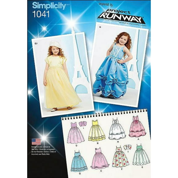 Simplicity Childs' Size 5-8 Project Runway Dress & Bolero Pattern, 1 Each