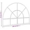thumbnail image 2 of vidaXL Wall Mirror Decorative Wall Mounted Mirror for Bathroom Black Arch Iron, 2 of 6
