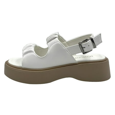 

Woman\ s Thick Sole Shoes with Sleeve-type Cool Round Toe Shoes for Birthday Party Adult Ceremony