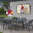 thumbnail image 6 of Outdoor TV Cover 40x25x4.5in, Farm Gnome Daisy Floral Weatherproof TV Screen Protector with Zipper, Yellow Beige Outside Television Cover Fits Up to 40-43", 6 of 9