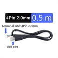 thumbnail image 5 of Cable de Conexión de Datos para Módulos de Cámara, 5 Unidades, USB A , 2,0 mm, 0,5 Metros, 5 of 5