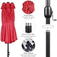 thumbnail image 6 of 15 ft Triple-size Patio Umbrella w/Base Included - Market Extra-Large Double Sided Umbrella - Twin-size Patio Parasol w/Easy Crank & 12 Strong Ribs & Ventilation Openings, Navy Blue, 6 of 9