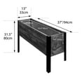 thumbnail image 4 of Grapevine Urban Garden Raised Planter, FSC Recycled Wood, Rectangular, 37IN x 12.6IN, Cocoa Brown, 4 of 8