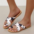 thumbnail image 3 of CEHVOM 2021 Women's Plus Size Set Toe Flat Sandals And Slippers Women's Sandals, 3 of 4