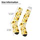thumbnail image 2 of Fotbe Navy Blue Leaf Sunflower Calcetas Divertidas Estampadas para Hombre y Mujer, Calcetas de Algodón hasta la Rodilla para Caminar, Correr, Enfermería y Embarazo, 2 of 6