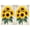 Sunflowers On Vintage, variant on 2 Pcs Funny Kitchen Towels,This Is Our Happy Place Microfiber Dish Towels,Kitchen Tea Towels,Kitchen Towel Set (18" X 26")