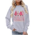 thumbnail image 2 of Wancir Tree Tops Glisten and Children Listen to Nothing Sweatshirts Women Christmas Trees Print Long Sleeve Pullover, 2 of 4