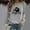 Gray, variant on Blczomt Fall Fashion Sweatshirt Women Pullover Gray Crewneck Preppy Sweatshirts Dog Mom Long Sleeve Graphic Womens Fall Tops