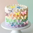 thumbnail image 6 of ZYNERY 72 PCS Edible Butterfly Cupcake Toppers, Colourful Butterfly Cake Decorations Cupcake Toppers with Storage Box for Family Cupcake Wedding Cake Birthday Party Food Decoration, 6 of 7