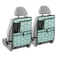 thumbnail image 2 of Cute bunny teal pattern repeat Car Seat Back Kick Protectors,106 Pack Kick Mats with Storage Pockets for Vehicles to Protect from Dirt, Mud & Scratches, 2 of 5