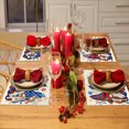 thumbnail image 6 of 4th of July Decorations, 4PC Placemats Independence Day Flag Placemats Home Kitchen Insulated Linen Western Placemats, 6 of 6