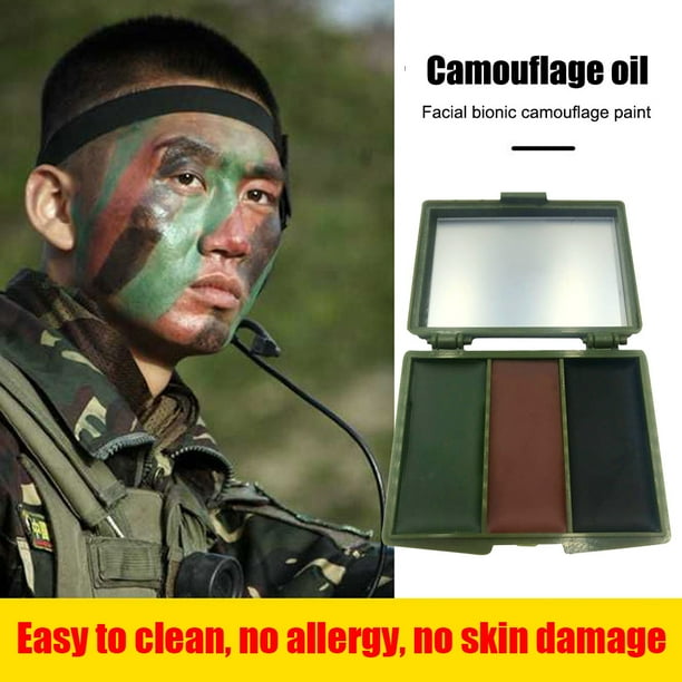 Pintura facial de tiro CS para fanáticos del ejército paleta de Likrtyny caza al aire libre Cosplay rendimiento militar táctico equipo de pintura facial de camuflaje