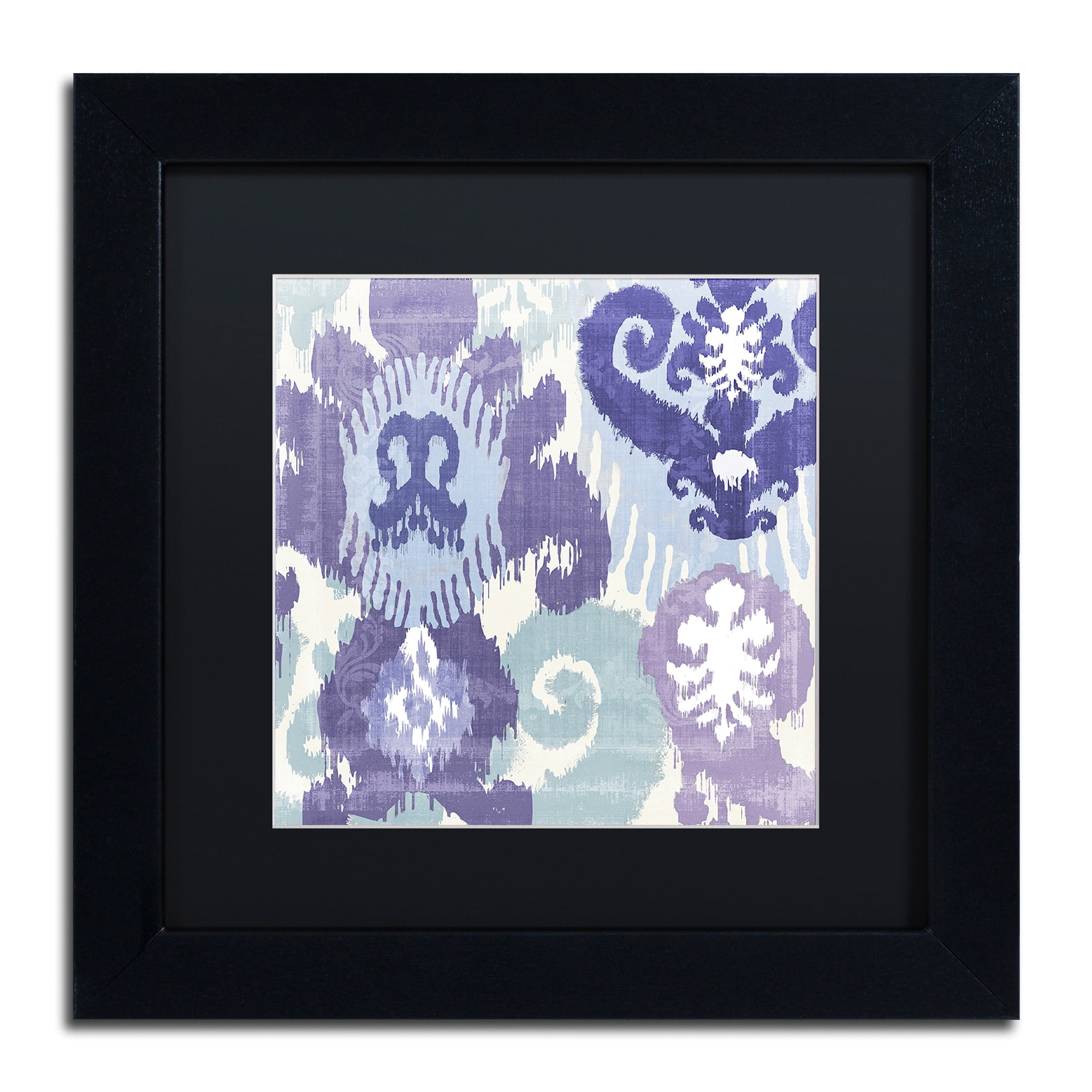 Trademark Fine Art "Blue Curry I" Canvas Art by Color Bakery, Black Matte, Black Frame