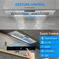 thumbnail image 6 of AMZCHEF Under Cabinet Range Hood 30 Inch 900 CFM with 3 Speed Fan,Convenient Gesture Touch Control, 3W LED Light Strip with Touch Control, Baffle Filters,Charcoal Filters, 6 of 17