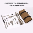 thumbnail image 3 of Sac Fourre-Tout Kit de Barman, Grand Sac de Rouleau de Barware, Outil de Fabrication de Cocktails, Sac de Bar Portable, Kit d'Accessoires de Bar Rouleau de Pochette, Ensemble de Rangement Multi-Fonctions (Kaki), 3 of 7