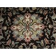 thumbnail image 2 of Excellent Hot Brownie Choco Medallion Rectangle Area Rug Wool Silk Hand Knotted Carpet (6 X 4)', 2 of 9