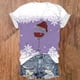 thumbnail image 3 of Blusas de Manga Corta para las Mujeres Causal Cuello en V Camiseta Sólida, Blusas de Verano de las Mujeres para el Hogar Y Diario, 3 of 3