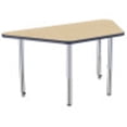 thumbnail image 6 of ECR4Kids 30in x 60in Trapezoid Premium Thermo-Fused Adjustable Activity Table Maple/Navy/Silver - Super Leg, 6 of 8