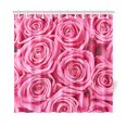 thumbnail image 1 of YUSDECOR Pink Roses Shower Curtain Home Decor Bathroom Shower Curtain 66x72 inch, 1 of 1