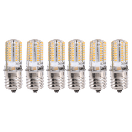

6X E17 Socket 5W 64 LED Lamp Bulb 3014 SMD Light Warm White AC 110V-220V