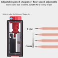 thumbnail image 4 of Dsseng 1 Pack Office  Sharpener Colored Manual Small  Sharpeners Hand Held  Portable Handheld Sharpener with Cover (Red and Blue Random), 4 of 7