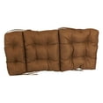 thumbnail image 2 of 20-inch by 42-inch Spun Polyester Solid Outdoor Tufted Chair Cushion Brown-Color, 2 of 2