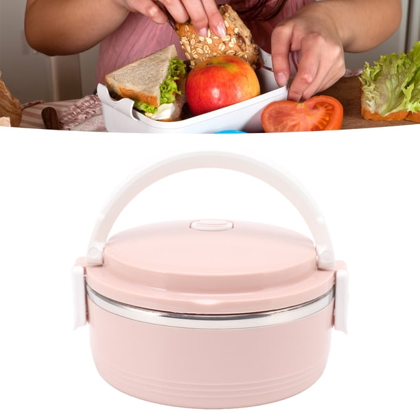Termos Para Comida Caliente, Fiambrera Térmica Para Comida Caliente Caja Aislada Portátil De Una Sola Capa De Acero Inoxidable Con Hebilla De Seguridad Para Adultos
