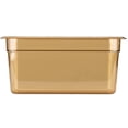 thumbnail image 2 of Carlisle 3086213 StorPlus 12.75 in. x 12.75 in. x 6 in. 5.7-Quart High Heat Plastic Food Pan - Amber, 2 of 3