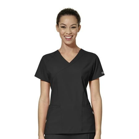 

WonderWink W123 6455-Women s Mock Wrap Scrub Top