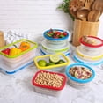 thumbnail image 4 of Ecoberi Collapsible Food Containers, BPA-Free Silicone, Reusable, Stackable, Space-Saving for Snacks, Lunches, Travel Pack of 4, 4 of 9