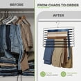 thumbnail image 2 of USTECH 8-Tier Organizer Metal Pants Hanger with Non Slip Swing Arms, 2 Pack, 2 of 6
