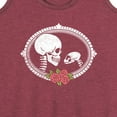 thumbnail image 3 of Instant Message - Human And Cat Skull - Women's Racerback Tank Top, 3 of 6
