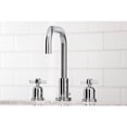 thumbnail image 4 of Kingston Brass FSC8931ZX Millennium Two-Handle 3-Hole Deck Mount Widespread Bathroom Faucet with Brass Pop-Up in Polished Chrome, 4 of 7