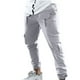 thumbnail image 1 of Pantalones largos para hombre, de parches lisos, informales, con múltiples bolsillos, para exteriores, rectos, para fitness, cargo, 1 of 5