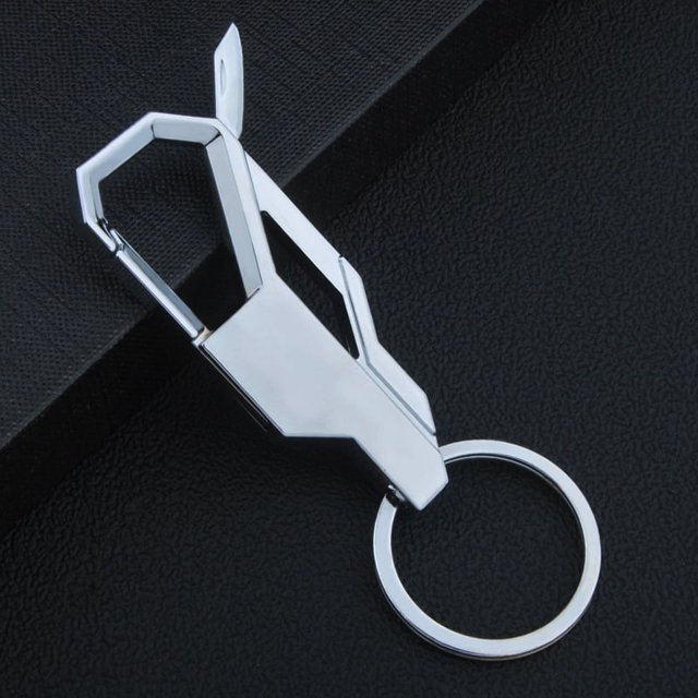 Llavero colgante de cintura para hombre, sencillo y elegante, llavero de cuero para automóvil de alta gama
