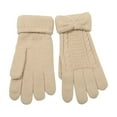 thumbnail image 2 of Sinpiling Womens Chunky Knitted Winter Gloves Thick Thermal Warm Touchscreen Solid Stretchy Glove, 2 of 6