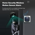 thumbnail image 4 of HLONK Driveway Alarm 656ft Wireless Driveway Alarm Waterproof Outdoor Weather-Resistant Motion Sensor  1 Receiver 2 Transmitters  Security Alert-Monitor with 38 Chimes for Indoor Outdoor, 4 of 10